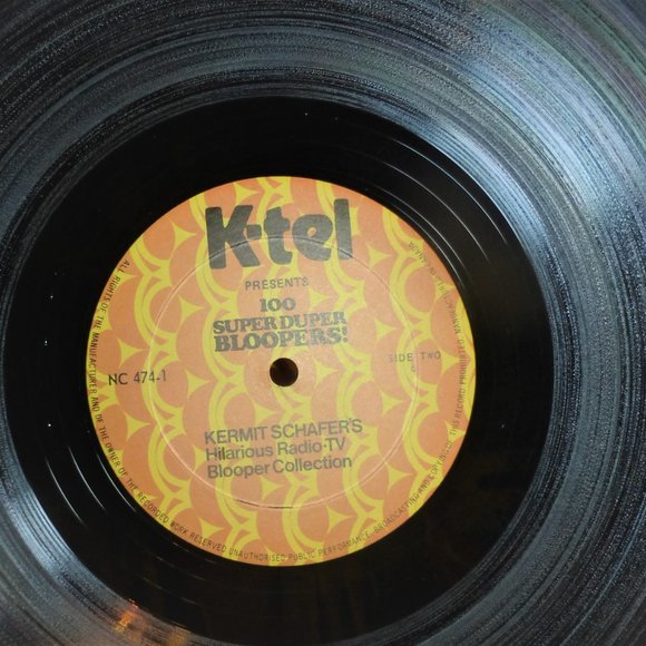 K-Tel Hermit Schafer's 100 SUPER BLOOPERS Vinyl LP Record Hilarious TV Radio - Picture 3 of 4
